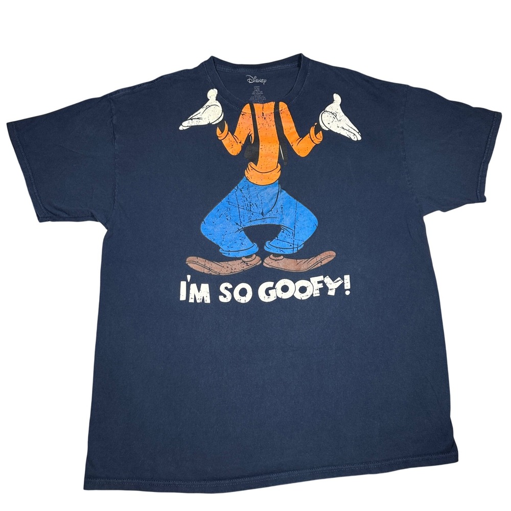 Disney Goofy Im So Goofy Navy Blue Graphic T-Shirt Mens XL 2022